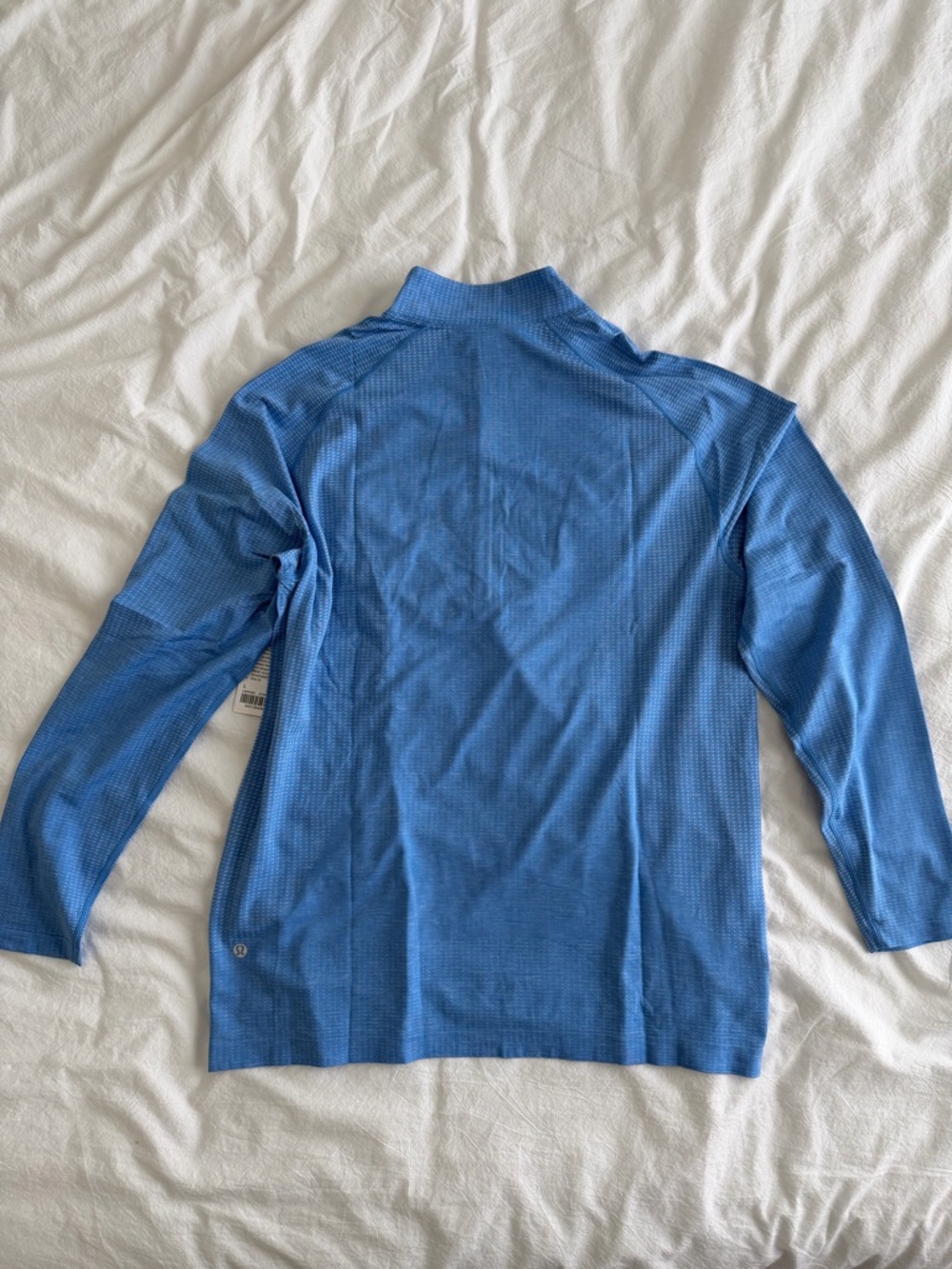 Lululemon Men’s Metal Vent Tech Half Zip Light Blue Size L - Picture 3 of 6
